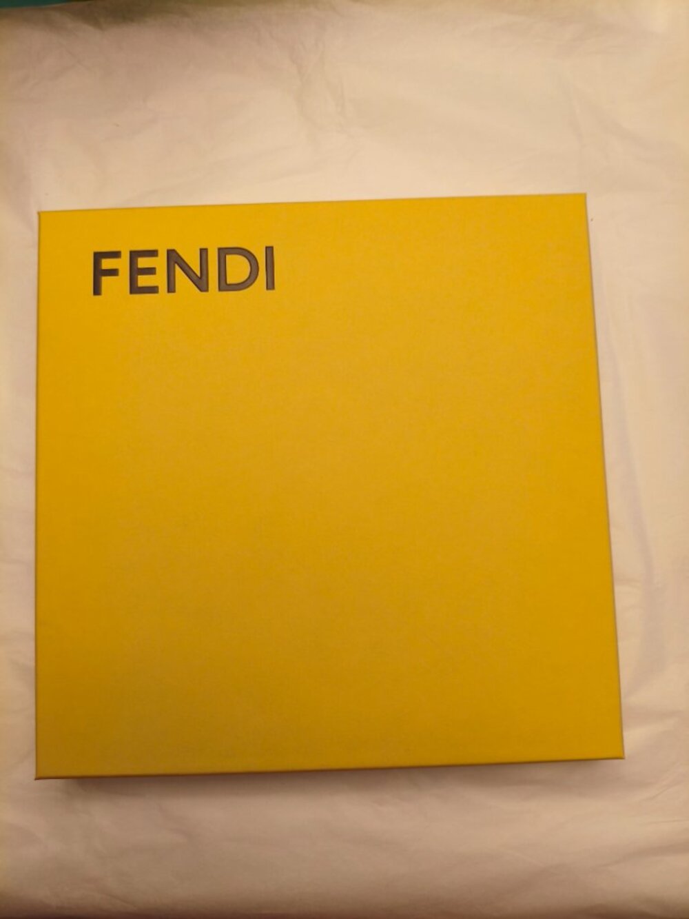 AUTHENTICATED 🤍 FENDI 100% Silk Cubist Scarf 35" x 33.5" w/box | COA - Picture 4 of 9